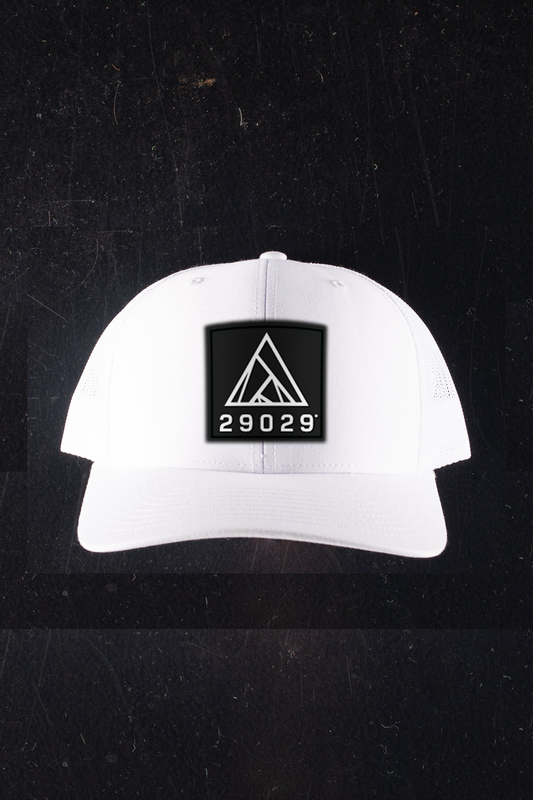 Peak Patch Hat - White